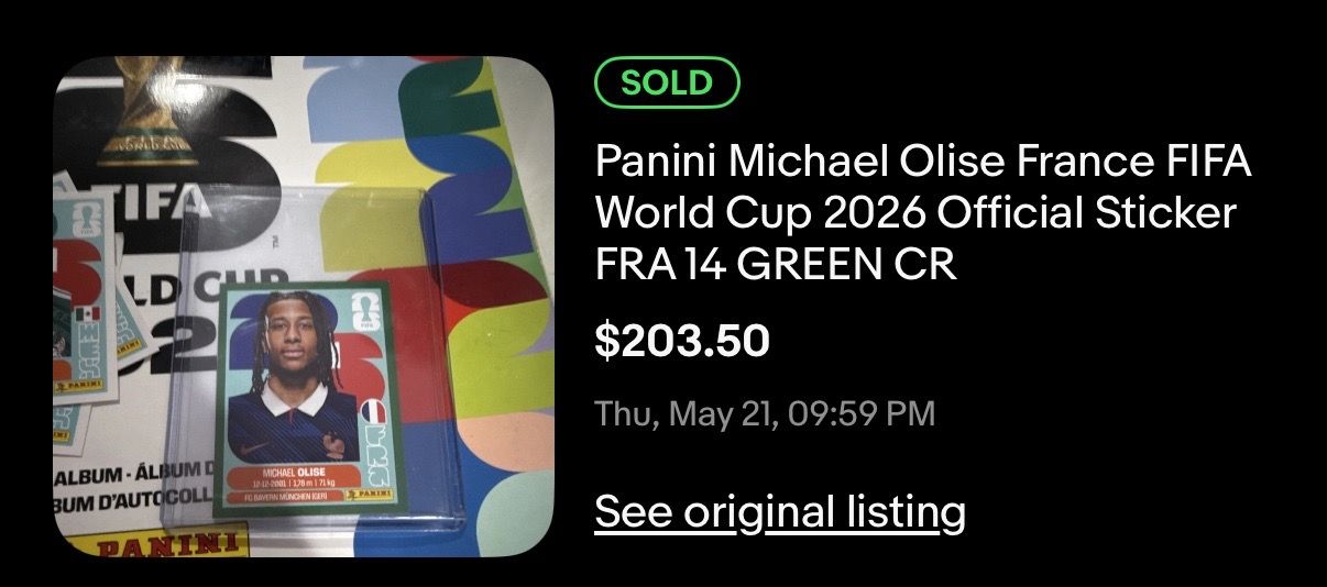 Fifa panini World Cup