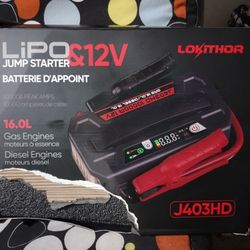 JUM STARTER BATTERY LIPO 12V 