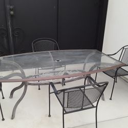 Patio Table 75w X 45L X 29H Inches