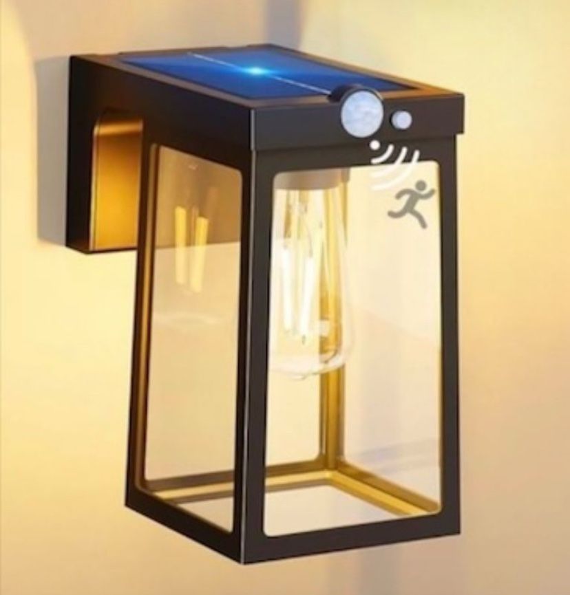 Solar Porch Light Outdoor Motion Sensor