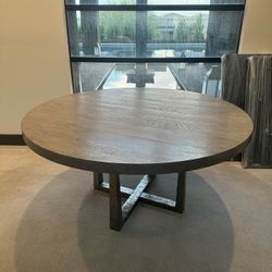 Restoration Hardware T Brace Round Dining Table