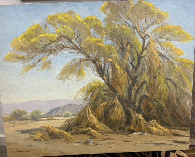 Beautiful 22x28" Original Listed California Artist SAM HYDE HARRIS DESERTSCAPE **EXCELLENT CONDITION**PUBLISHED!!