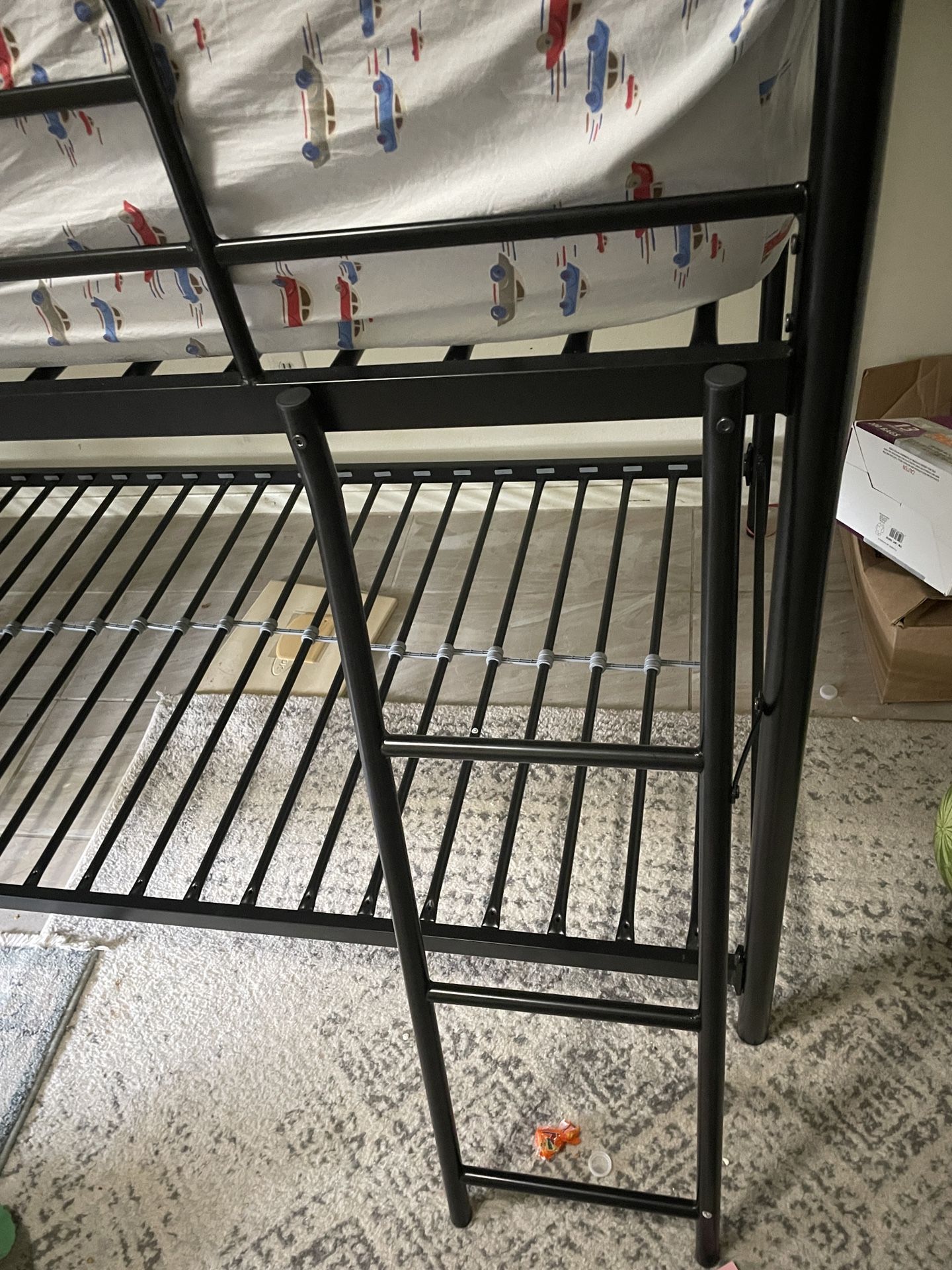 Twin Bed Frame With Two Mattress