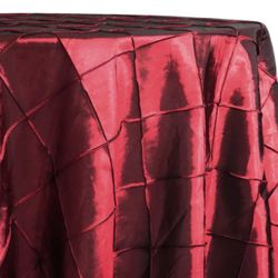 29 Red Pintuck Tablecloth