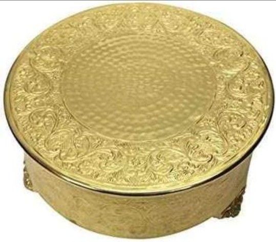 20" Gold Wedding Cake Stand