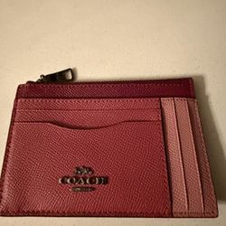 Coach Leather Card Holder/Coin Purse 