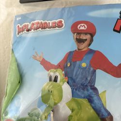Inflatable Mario Riding Yoshi Costume 