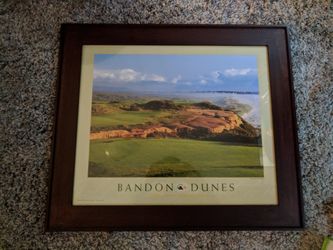 Bandon Dunes Poster Aaron Brother's Frame 29x35