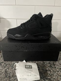 JORDAN BLACK CAT 4 Sz 5y 7 Women’s 