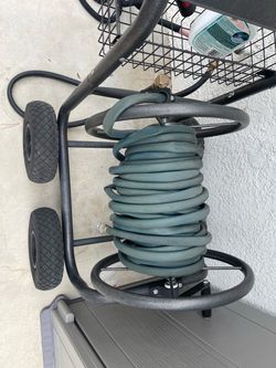 Garden Hose Reel Cart with Wheels