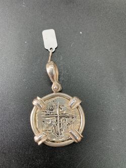 Atocha silver coin pendant