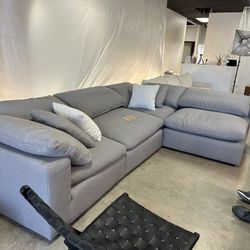 Cloud Modular Deep Seat Sofa Chaise Sectional Couch — WAREHOUSE SALE