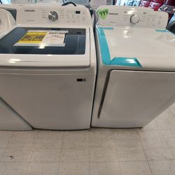 Samsung Top Load Washer And Electric Dryer Set New Scratch And Dent With 6month's Warranty 