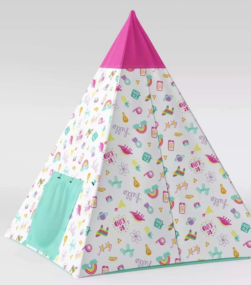 Pillowfort Teepee / Kids Toy Tent, 60"x52"