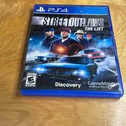 PlayStation 4 / PS4 - Street Outlaws The List