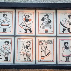 Art Deco Nursery Rhyme: Sabbath Day's Child, 1930s Vintage 