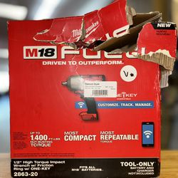 Milwaukee M18 FUEL ONE-KEY 18V Lithium-Ion Brushless Cordless 1/2 in. Impact Wrench with Friction Ring (Tool-Only)
