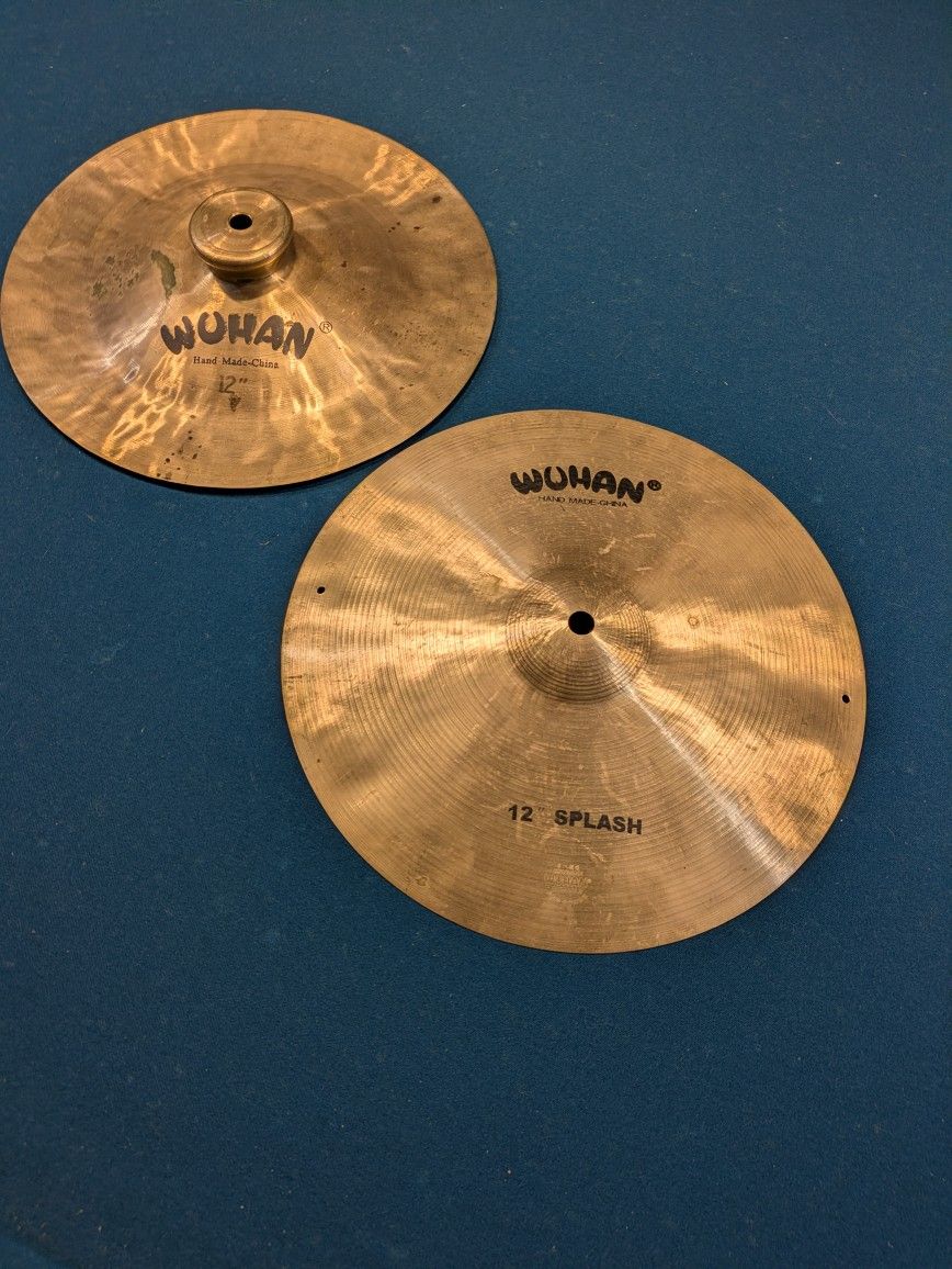 2 Wuhan 12 " Cymbals. See Description For Price.