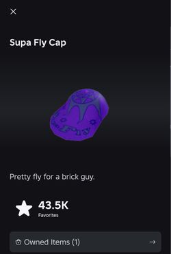 Supa Fly Cap ROBLOX limited | READ DESC