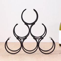 Dark Bronze Metal Wine Rack