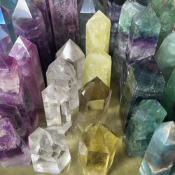 Crystal Quartz Towers Ranging From $8 And Up
