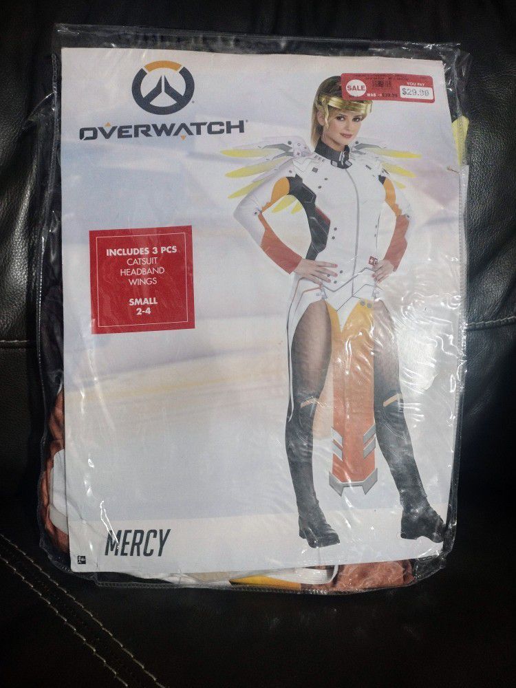 Adult Overwatch Game Mercy Costume