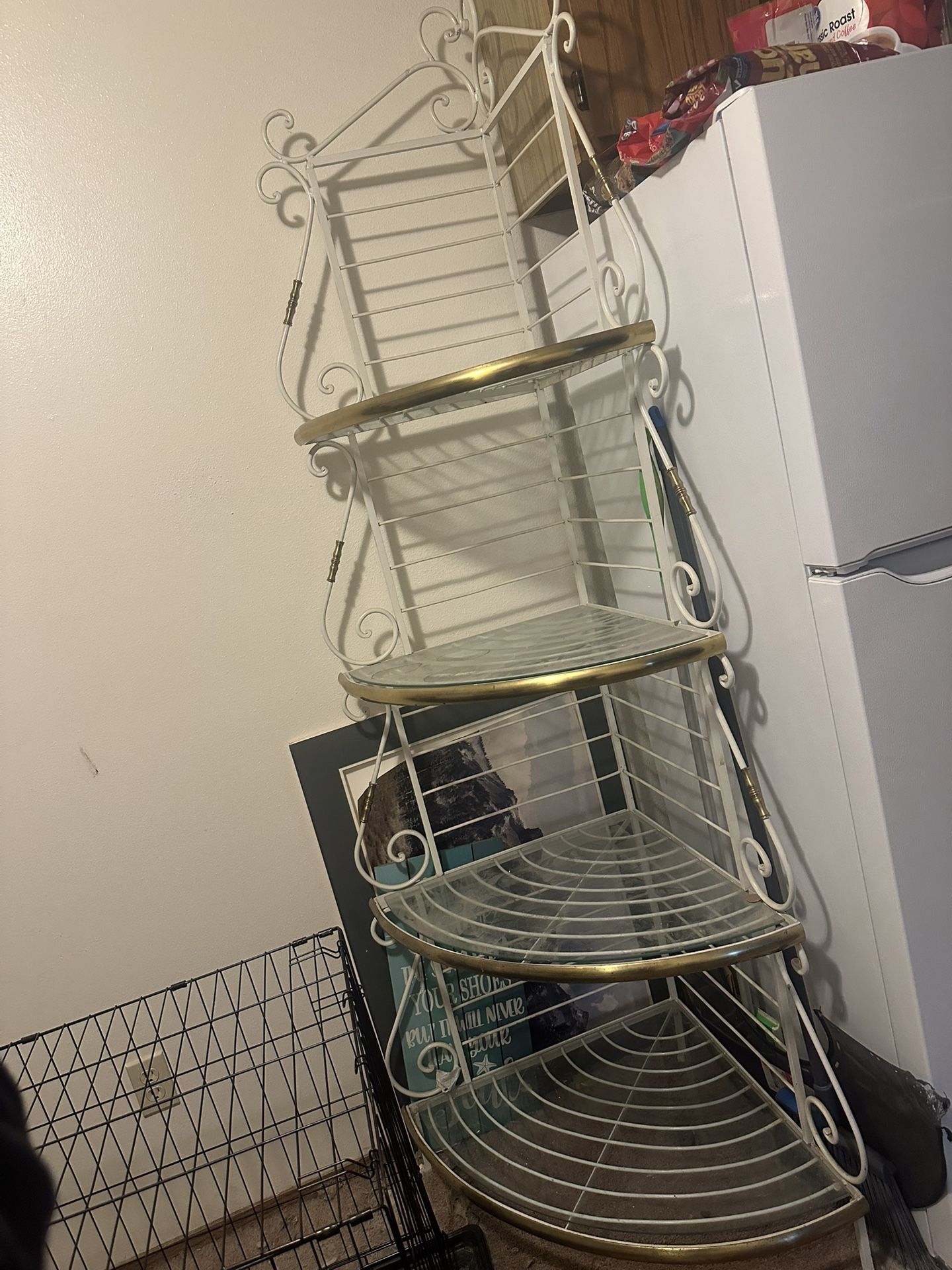 Glass Corner Shelf