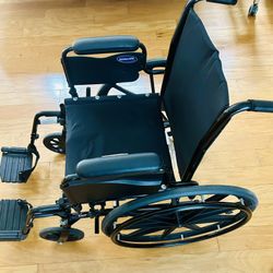 Invacare Tracer SX5 Light Weight Transfer Wheelchair, 2 Pair Leg Rests