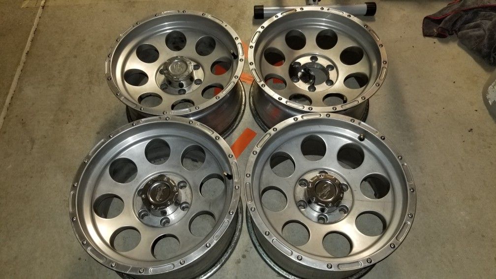 FOUR 17 INCH PROCOMP ALLOY WHEELS RIMS