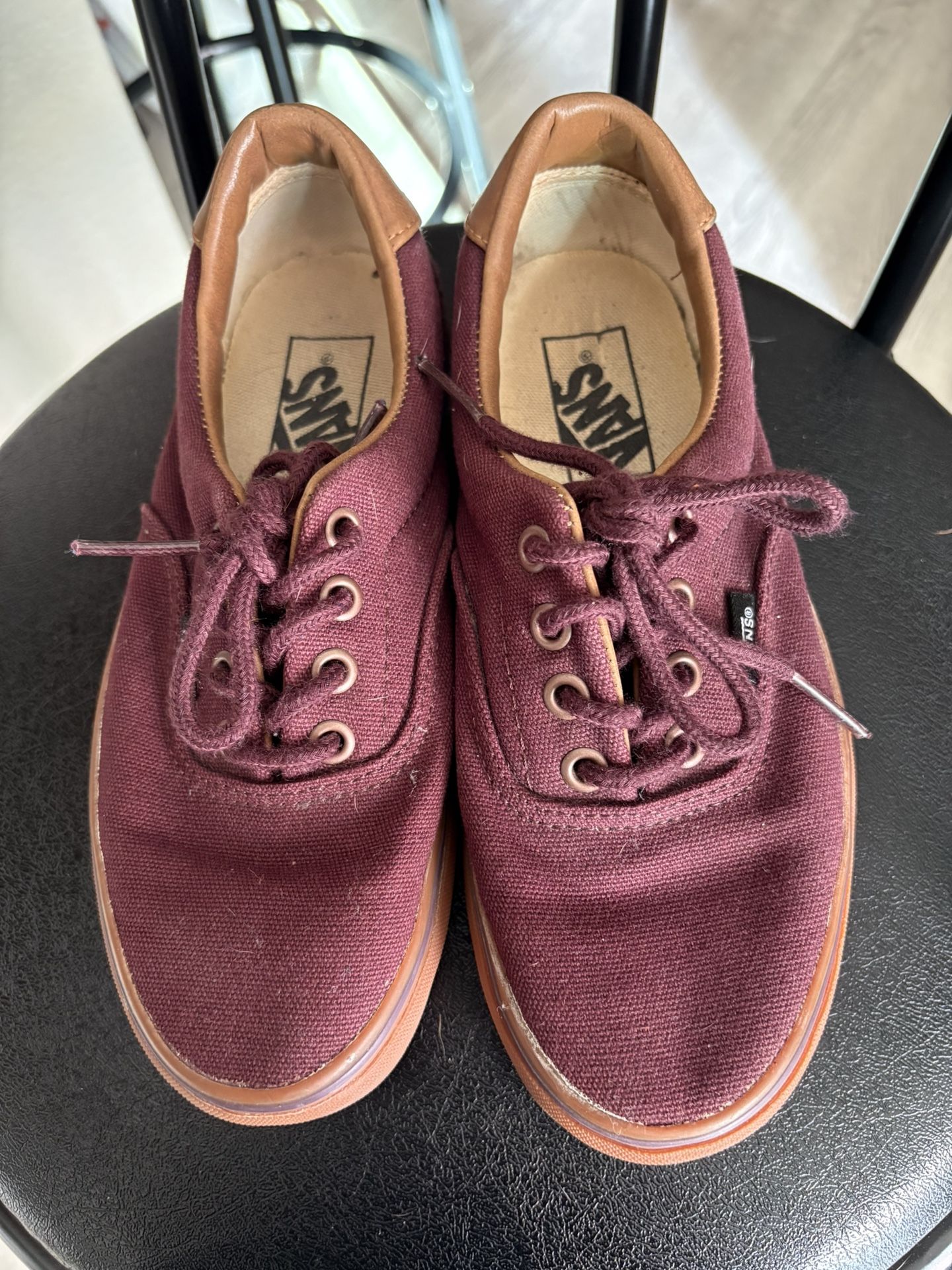 Burgundy Vans