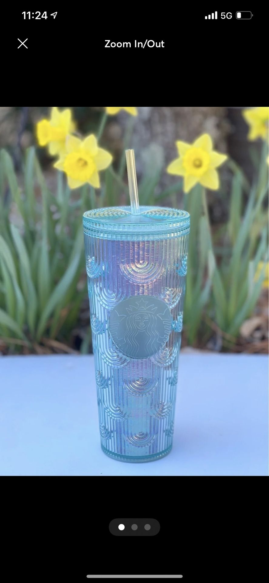 Starbucks spring 2022 irridesence scales tumbler!