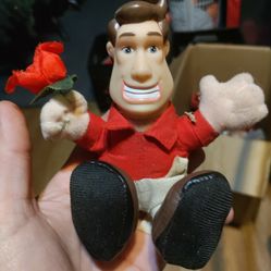 Mr. Wonderful Talking Boyfriend With Rose Plush Toy