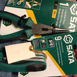 SATA NOSE PLIERS AND HEX KEY SET 
