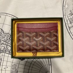 Red Goyard Wallet 