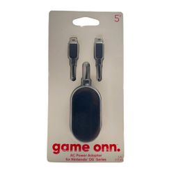 Nintendo DS Lite,3DS,  3DS XL, 2DS, DSi XL Ac Power Adapter Cord 5 Foot