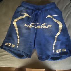 Blue Hellstar Shorts ( Worn Once)