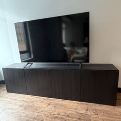 Modern Dark Wood TV Stand / Media Console