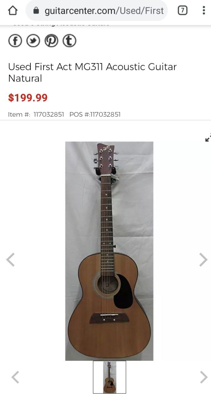 First Act MG311 Acoustic Guitar for Sale in Lucas TX OfferUp