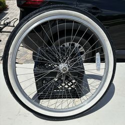 Bicycle front   26” Wheel With Tire That  Holds Air