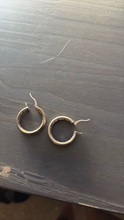 Silver hoop earrings