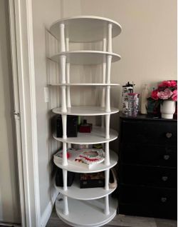 white shoe rack