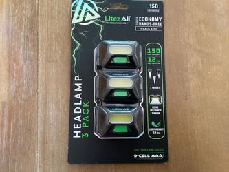 3 packs head lamps