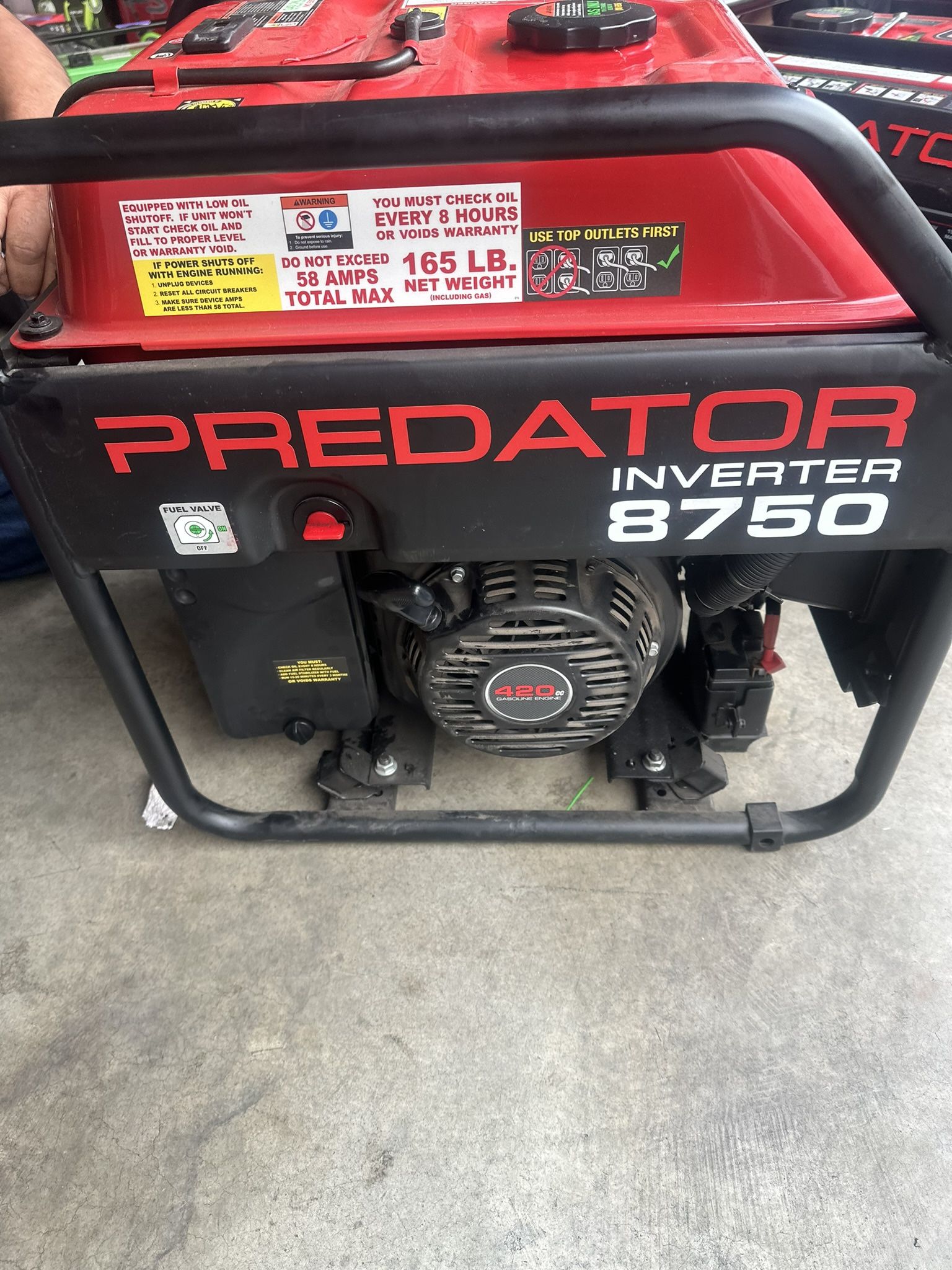 PREDATOR 8750 Watt Open-Frame Inverter Generator
