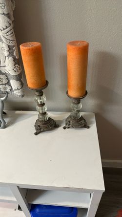 Candle Holders And Candles 