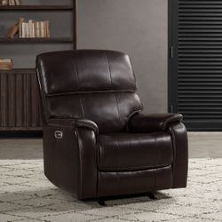 Barcalounger Leather Power Glider Recliner