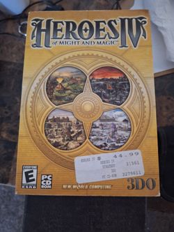 Heroes of Might and Magic IV PC Game – Vintage Collectible $30 OBO