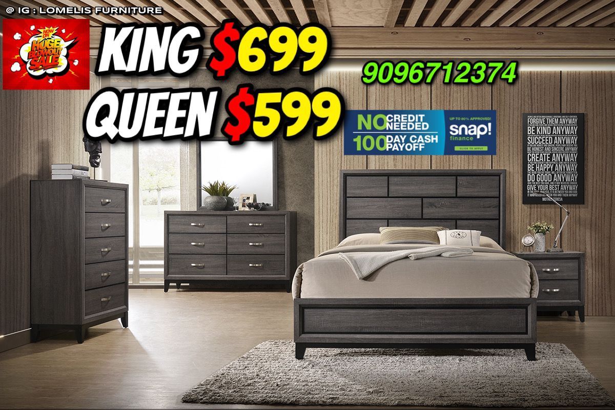 4pcs Queen Bedroom Set!!