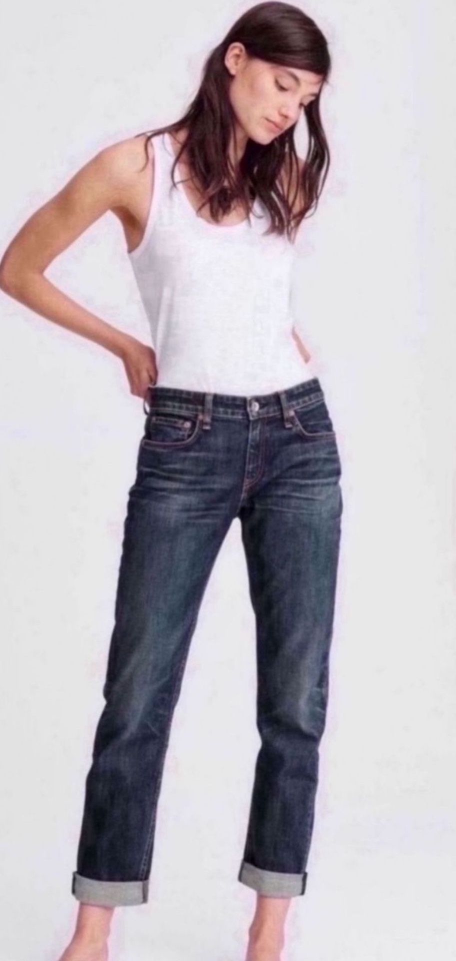 RAG & BONE DRE LOW-RISE SLIM BOYFRIEND Size 29  