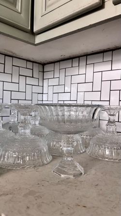 Clear Glass centerpiece vases