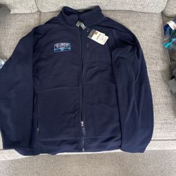 NWT Villanova Fleece Zippered Jacket Size L